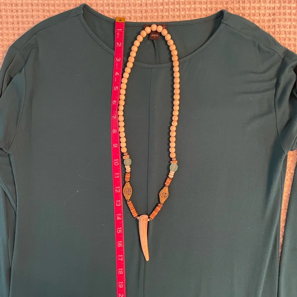 Cowgirl Western Vibe Antler and Bead Necklace